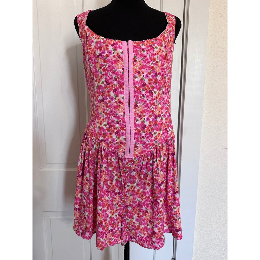Wild Fable Floral Corset Romper Size XL Cottagecore Tie Back Summer Playsuit